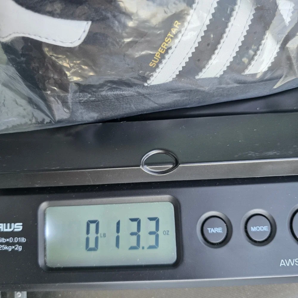 Adidas Kids Superstar Black White Gold BA8379 Sneakers Size 11K